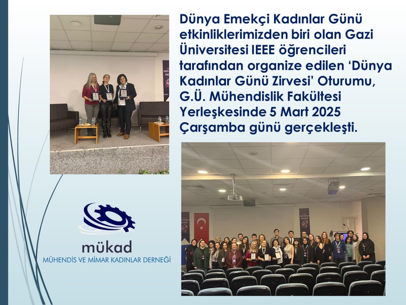11 Mart 2025 11 Mart 2025 Gazi Üniversitesi Ieee Dünya Kadınlar Günü Zirvesi Etkinliği
