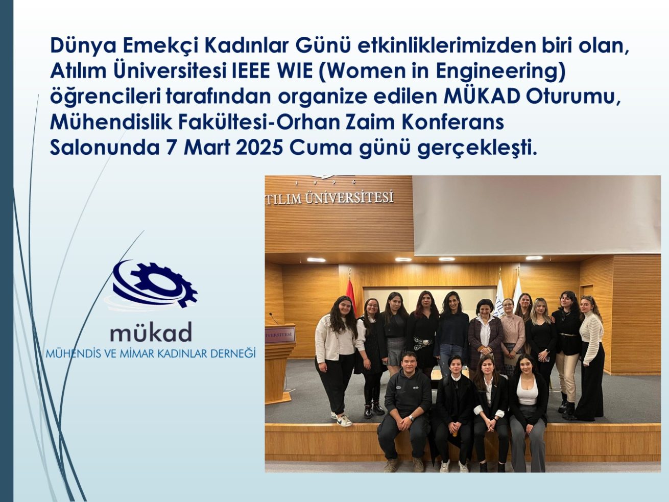 7 Mart 2025 7 Mart 2025 Atılım Üniversitesi Ieee Wıe Mükad Oturumu