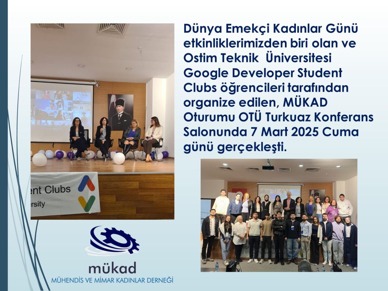 7 Mart 2025 7 Mart 2025 Ostim Teknik Üniversitesi Google Developer Student Club İle 8 Mart Temalı Etkinlik