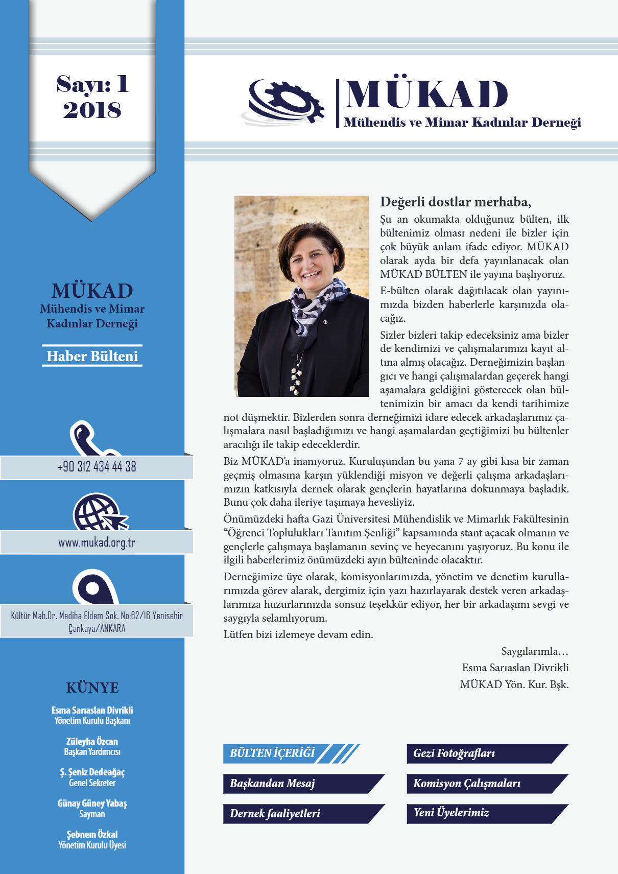 3 Ekim 2018 MÜKAD – Haber Bülteni – Sayı 1